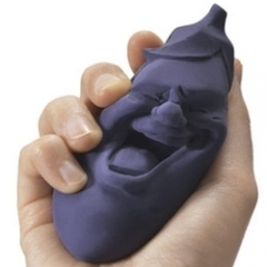 Custom Eggplant Shape Kids Stress Ball for Promotion and Stress Reliever