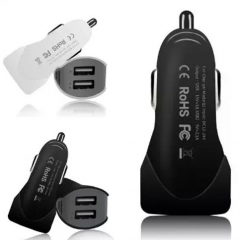 Dual USB Port Rapid Car Charger Adapter 2.1A For Phone and O