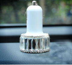Diamond 2-Port USB Universal Car Charger for Mobile Phone and Other Devices