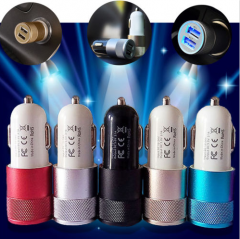 For Smart Mobile Cell Phone and Other Devices Dual USB 3.1A Car Charger 2 Port Adapter