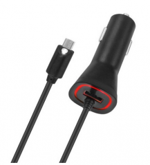 Wholesale  Rapid Dual Car Charger with 2.1amp Micro USB Powe