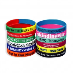 Adversiting Gift Hot Custom Silicone Bracelet Colorful Silicone Wristband rubber