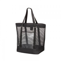 Black Mesh Shoulder Bag for Shopping