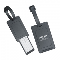 Slidable PVC Protable Luggage Tags with High Quality in Black