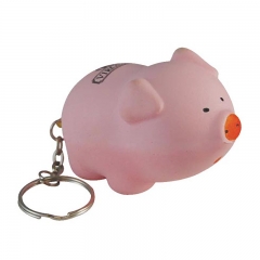 Soft Toy Type Pig Stress Ball with Keyring Anti Stress Ball