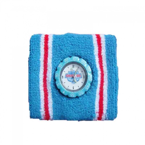 Wholesale Fashion Cotton Sweatband with Watch