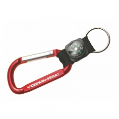 2016 High Quality Metal Carabiner with Conpass and Keyring