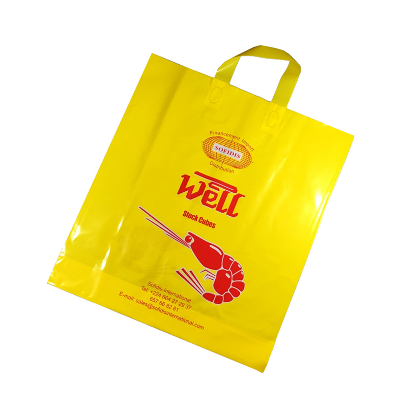 Cheap custom printed plastic bags Pouch Hole Handle bag,Plastic Bag