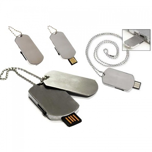 Hot Sale USB Dog Tag Shape Flash Memory Stick