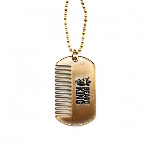 Customized Metal Dog Tag with Comb