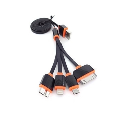 Best selling SYNC data 4 in 1 Colorful Usb Data Cable for iPhone Series and Android Phone original 2 in 1 date lne