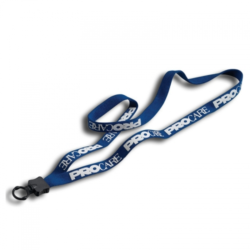 Plastic Ring High Quality Safety Silkprint Cotton Lanyard Made in China