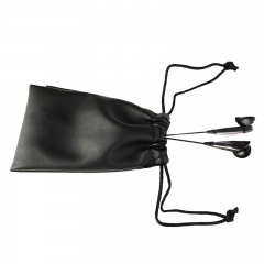 Ear buds with drawstring bag package